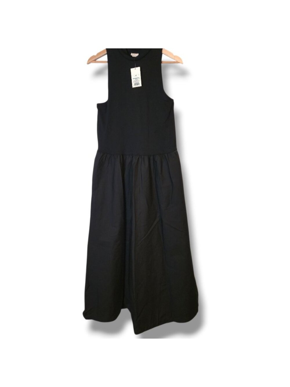 A new day dress womens Medium Black tank midi pockets NWT